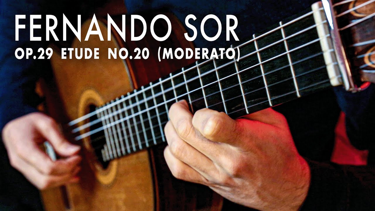 A previously unpublished video from my old studio - Study No.20 Moderato (Opus 29) - Fernando Sor