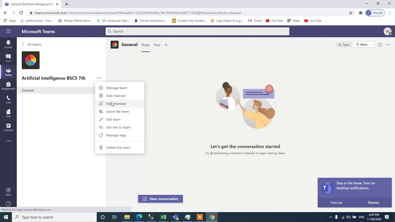 Adding Students in Bulk to MS Teams