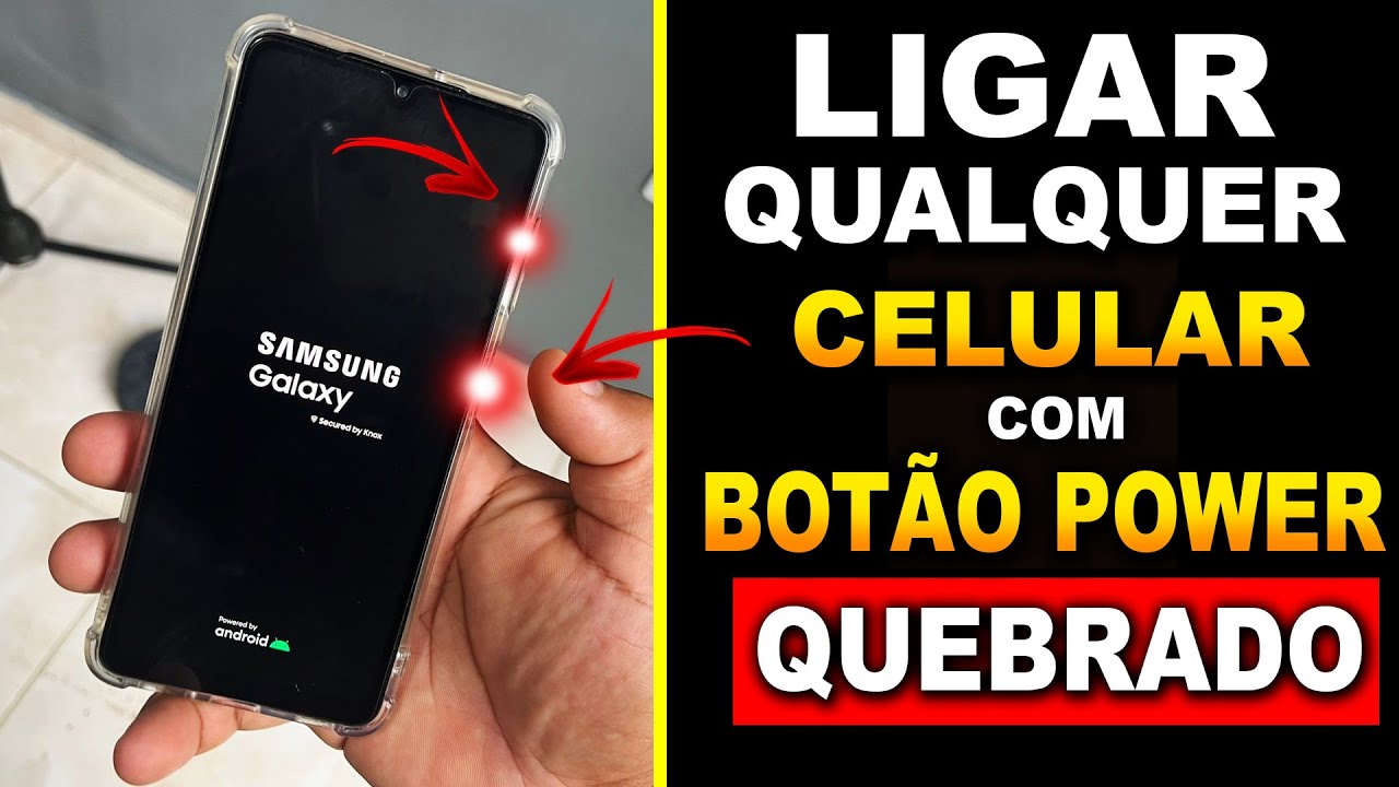 Como LIGAR QUALQUER celular com o bot&atilde;o POWER QUEBRADO! NOVO METODO