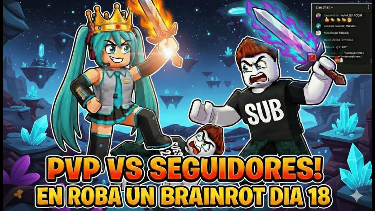 PVP CONTRA SEGUIDORES EN STEAL A BRAINROT DIA 18