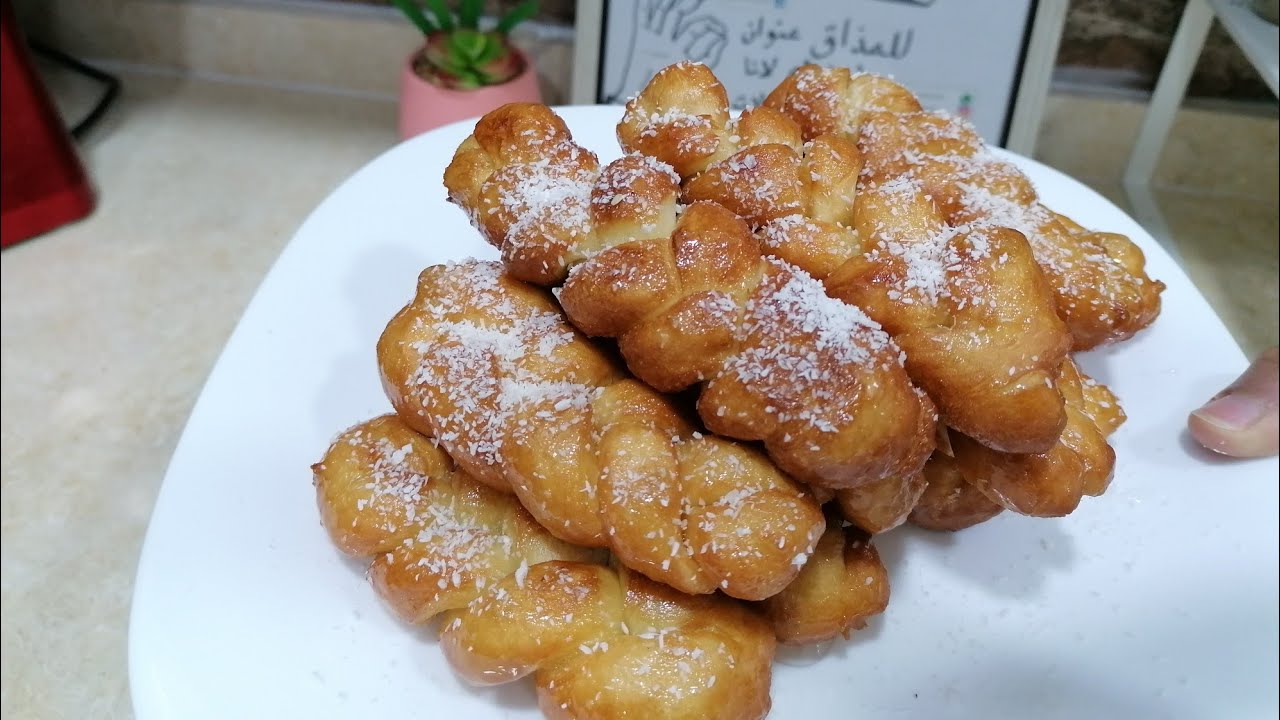 حلا الضفائر من ألذ الحلويات السودانية خفيف كالقطن ومعسل وصفه جدتي ناجحه 100٪♥️حلويات رمضان2023