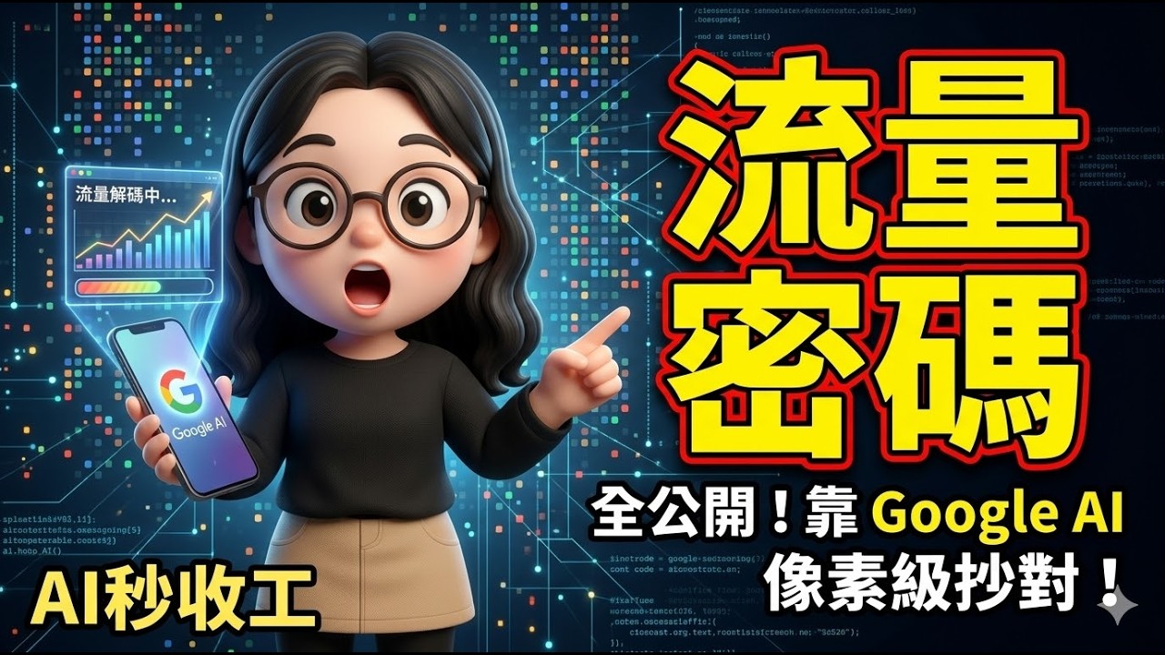 流量密碼全公開！靠Google AI像素級抄對：30秒生成分鏡表，精準抓出黃金三秒鉤子 | Studio EP03