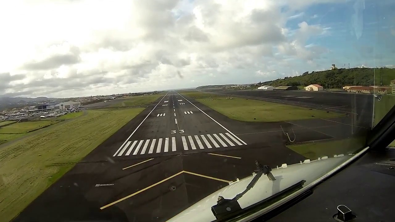 Landing in Lajes, Terceira Island - Azores