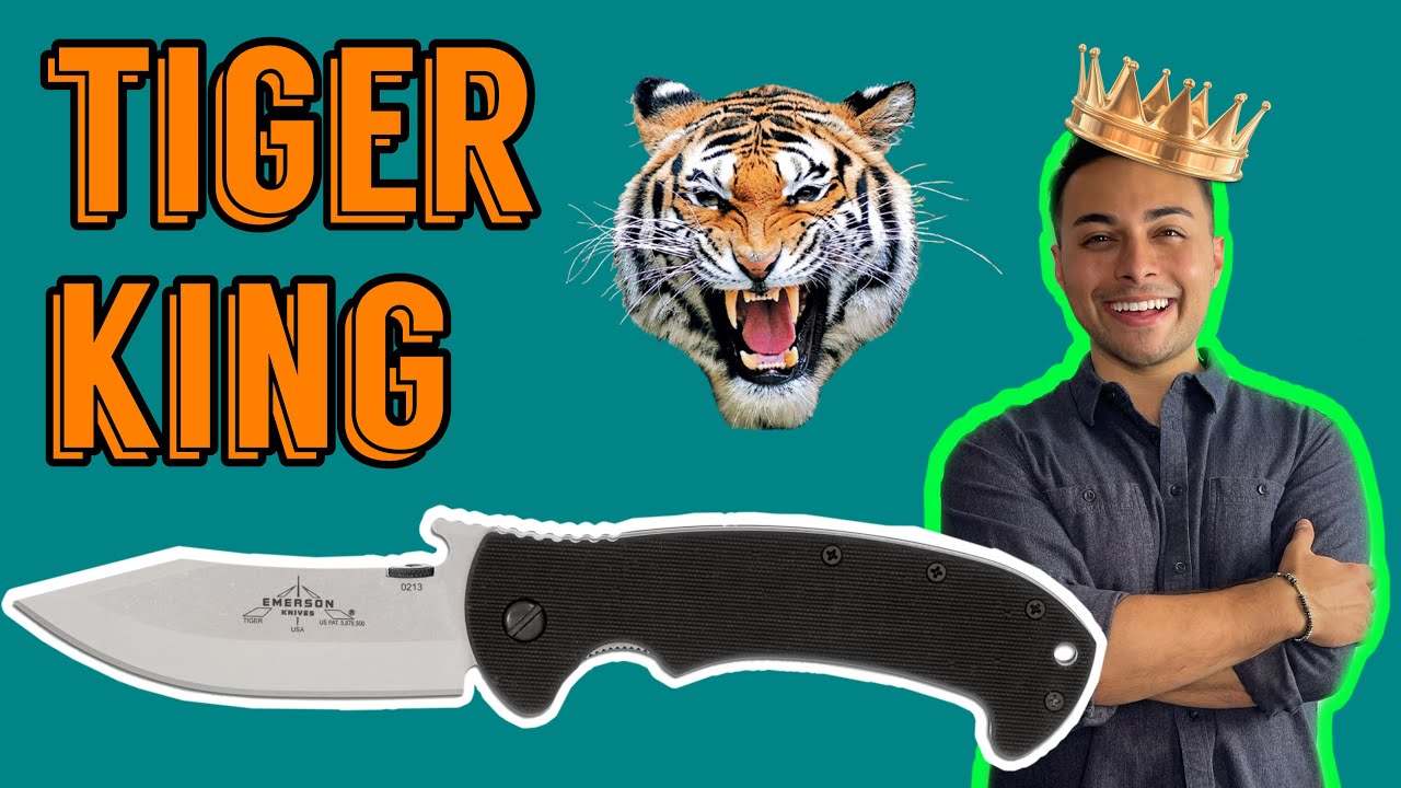 Emerson Tiger King Of The Urban Jungle? Emerson Knives Review |An  Ernest Emerson Favorite!