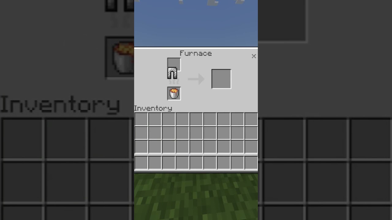 How To Get an Iron Nugget With Smelting In Minecraft #Shorts
