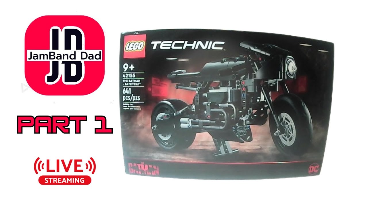 LIVE - LEGO Technic 42155 Batman BatCycle - Unboxing & Build
