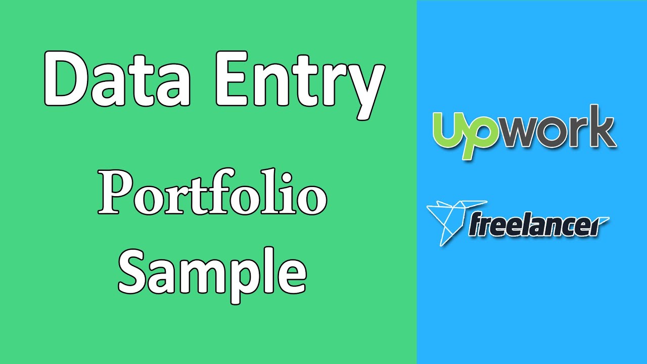 Data Entry Portfolio Samples for Upwork & Freelancer | Webson Job