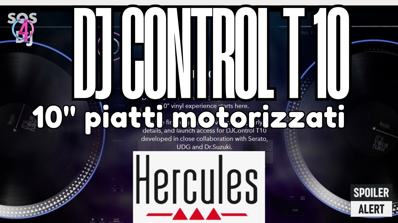 Hercules DJ Control T10 Piatti motorizzati più grandi di sempre da 10