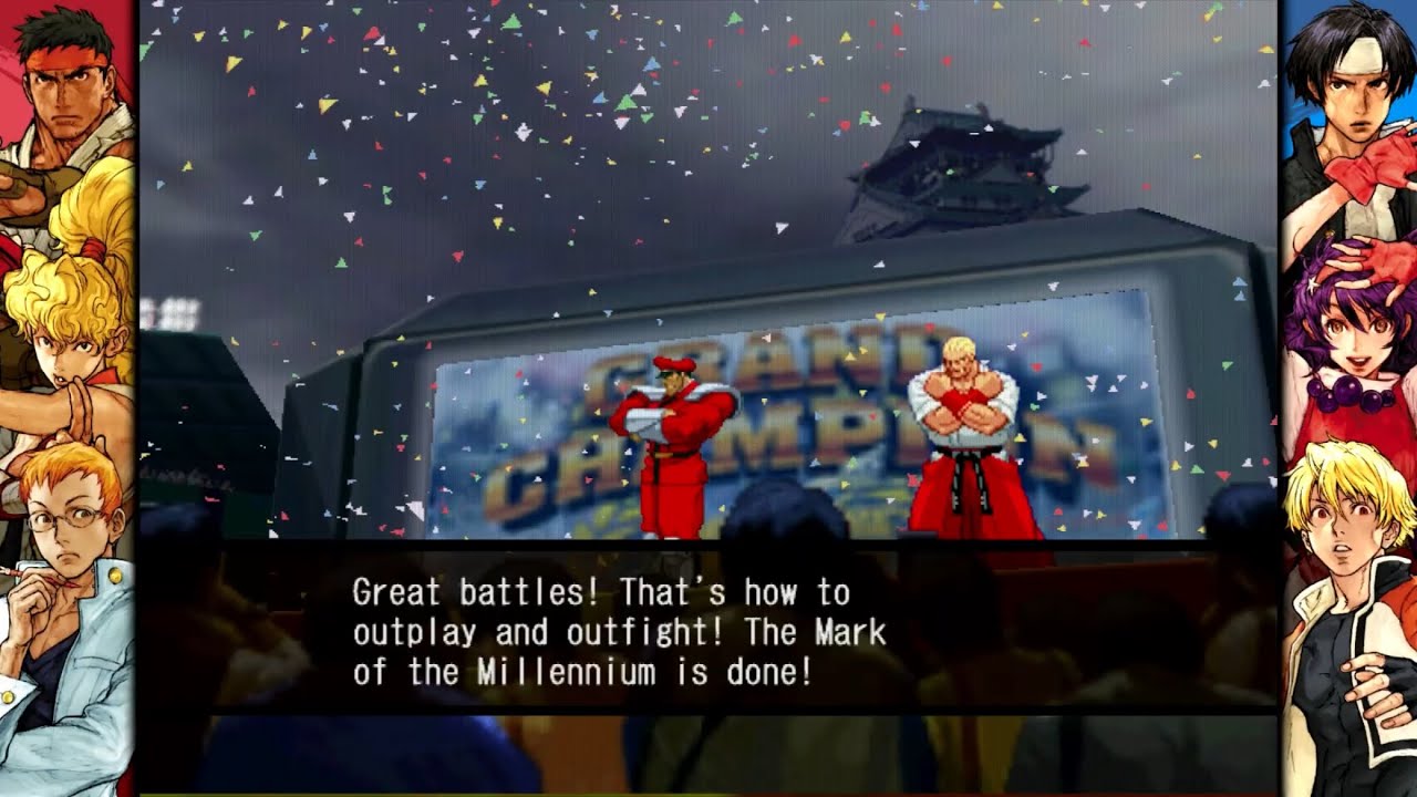 Capcom vs SNK 2: M. Bison and Geese arcade playthrough