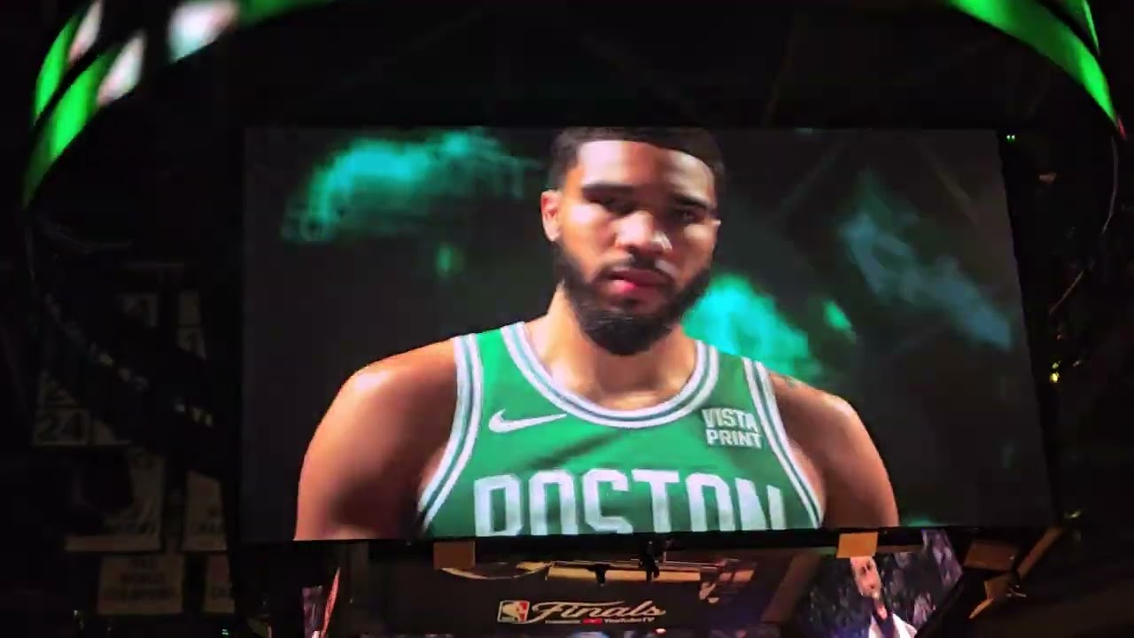 Boston Celtics NBA Finals Intro 2024 vs Dallas Mavericks Game 1 TD Garden