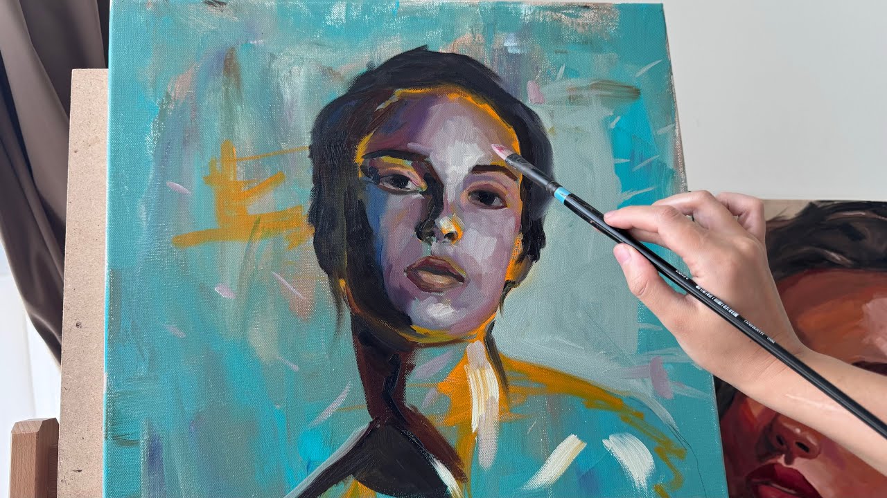 Abstract Realism Portrait Painting | PART ONE 