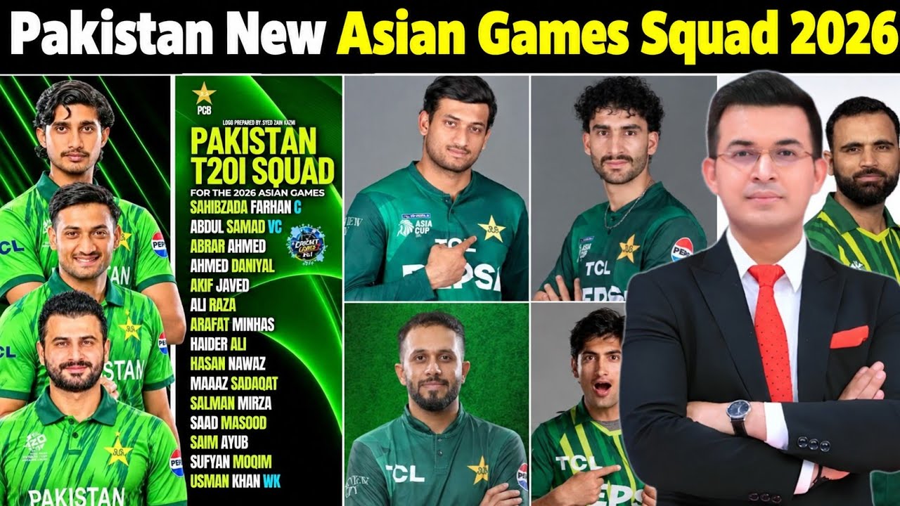 Pakistan's New Asian Games 2026 Squad | Pakistan's New Asian Games Squad with 5 Major Changes |