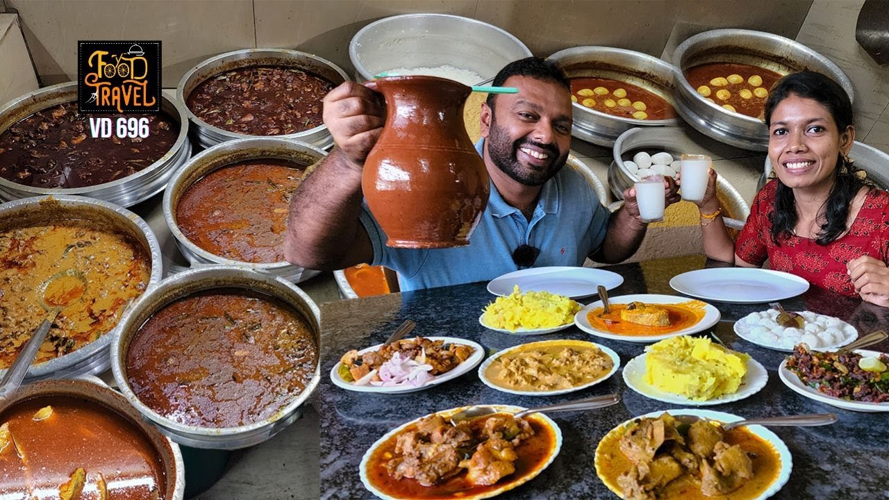 കള്ളും പിടിയും കോഴിയും | Toddy shop pidi + kozhi, duck curry, & fish curry | Mamala Toddy Shop