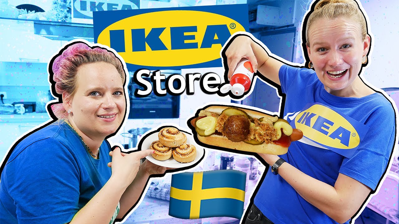 UNSER IKEA RESTAURANT 🇸🇪 KATHI & EVA VERKAUFEN HOTDOGS & ZIMTSCHNECKEN