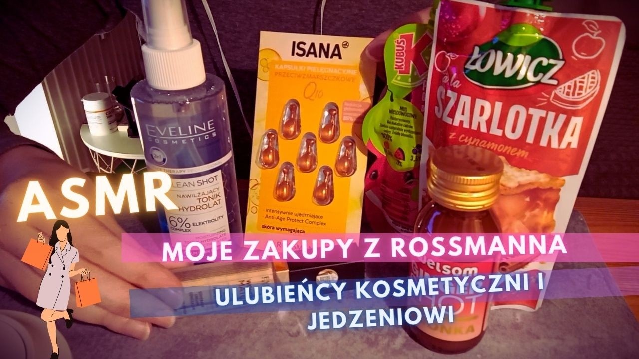 ASMR po Polsku. Moje zakupy z Rossmanna. Ulubieńcy kosmetyczni. Bliski szept. Haul zakupowy #asmrpl