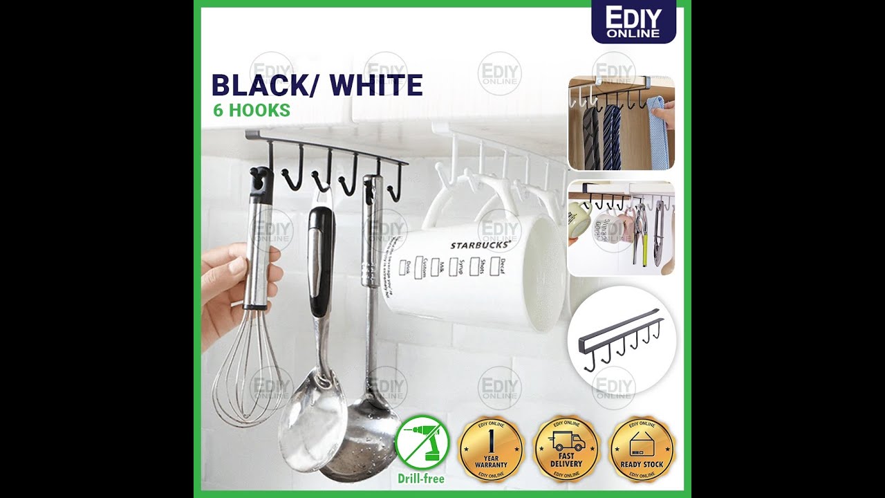 Multipurpose Cabinet Hook Storage Hanger (Hanging 6 Hooks)