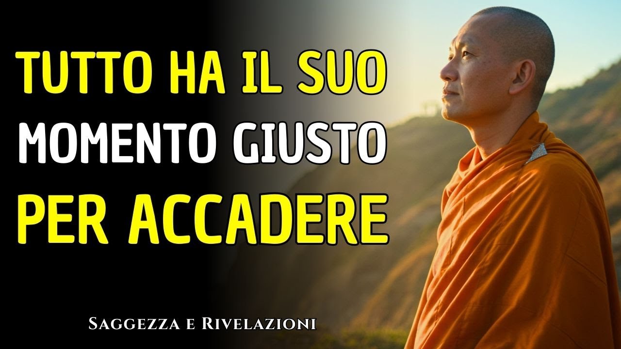 NON AFFRETTARTI! TUTTO HA IL SUO MOMENTO GIUSTO PER ACCADERE | Buddismo