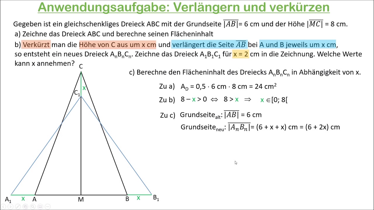 Verl&auml;ngern und verk&uuml;rzen