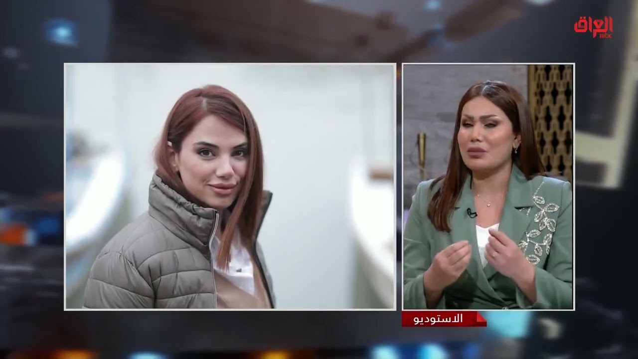 الفنانة المبدعة سارة البحراني في لقاء لها من برنامج حديث بغداد ،