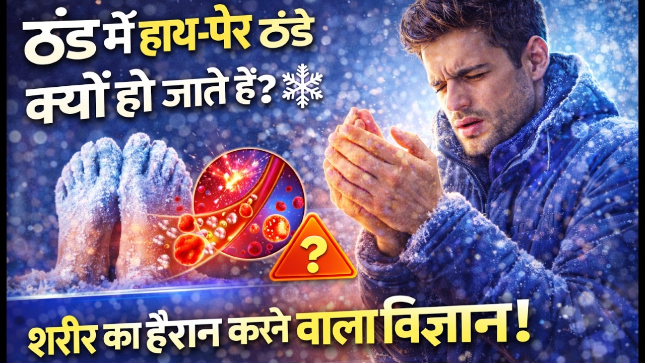 ठंड में हाथ-पैर ठंडे क्यों हो जाते हैं? ❄️ शरीर का हैरान करने वाला विज्ञान!