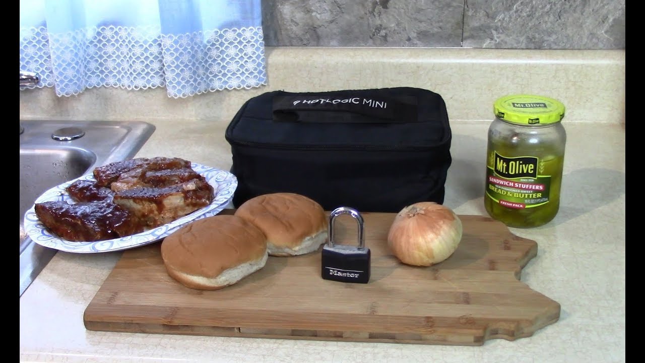 Самодельный McRib в закрытом HotLogic Mini