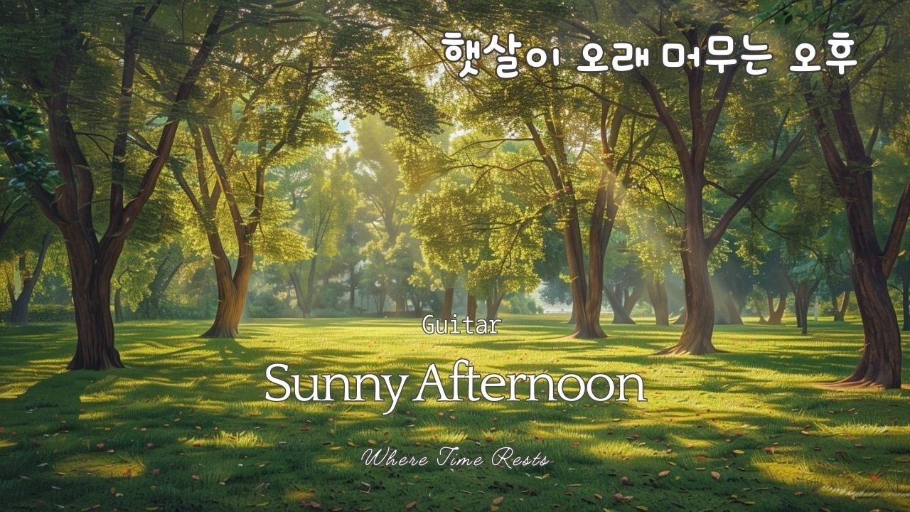 🌿 햇살이 오래 머무는 오후, 기타 힐링 음악 | Sunny Afternoon | Weekend Afternoon Guitar Healing Music | 주말음악 #14