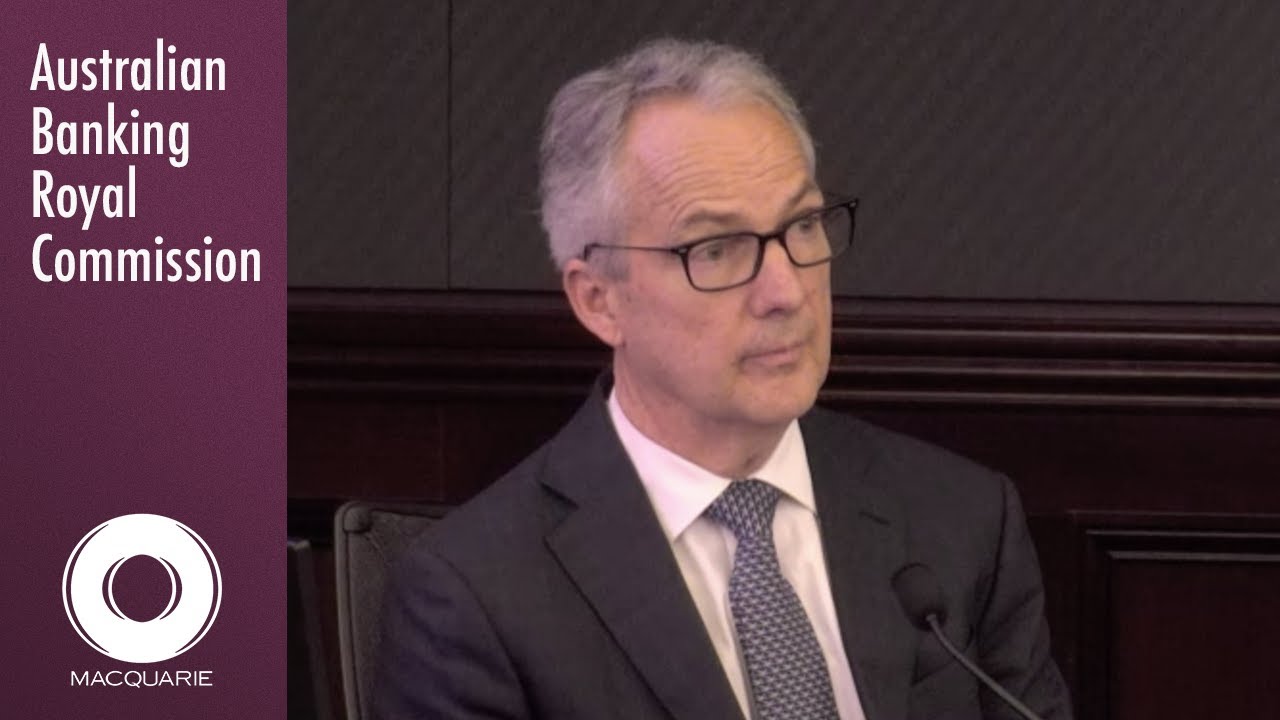 The CEO of Macquarie testifies at the Banking Royal Commission
