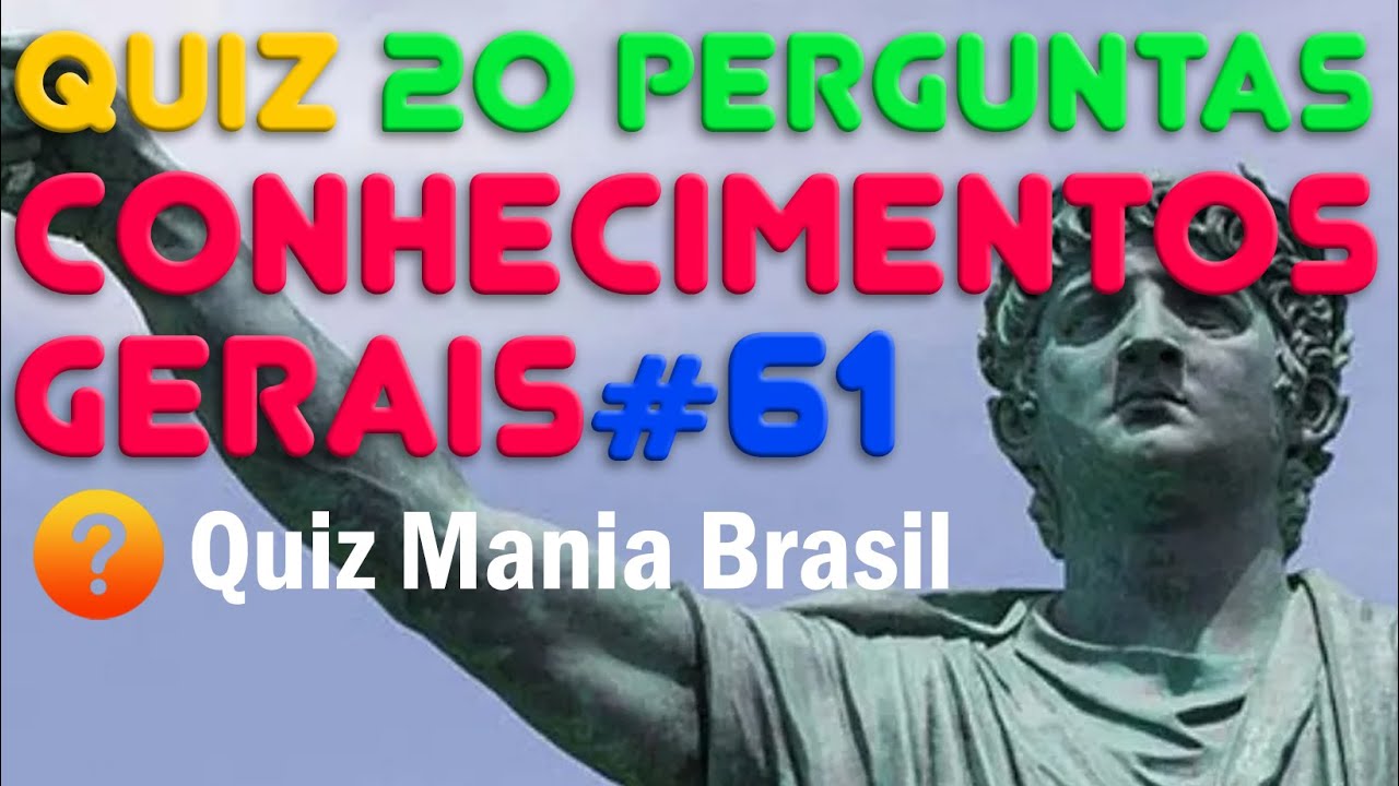 🔶 Quiz Conhecimentos Gerais 61 | Perguntas e Respostas Inteligentes e Curiosas | Quiz Mania Brasil