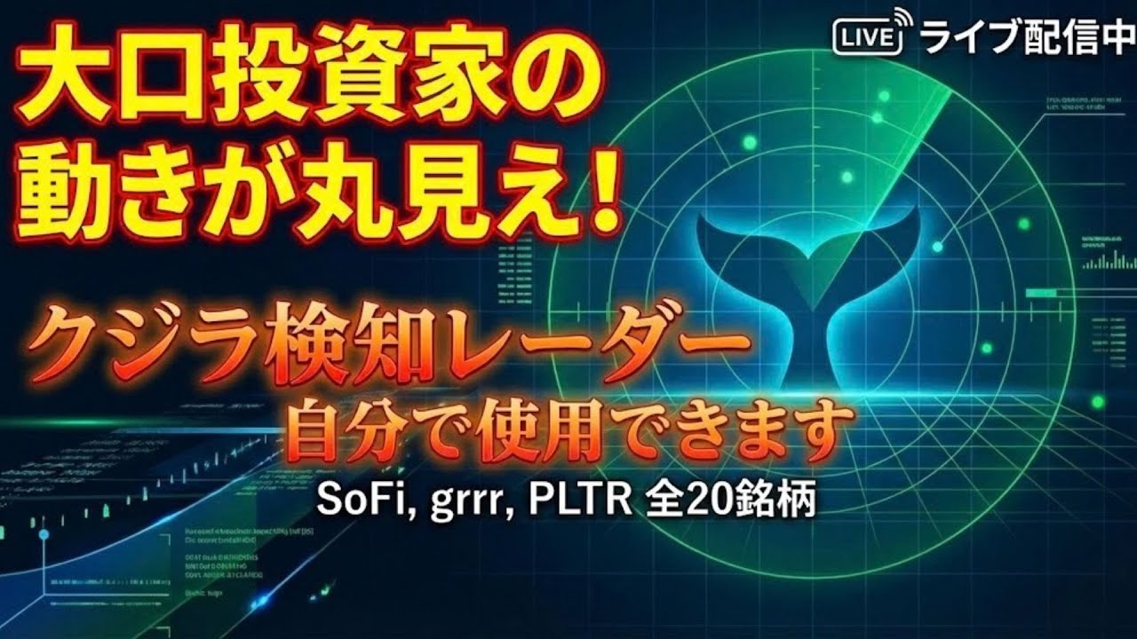 【テスト配信live】米株オプション大口監視 ｜ 的中判定・履歴実況 ｜ NVDA, AMD, MSTR, PLTR, TSLA ,GRRR他