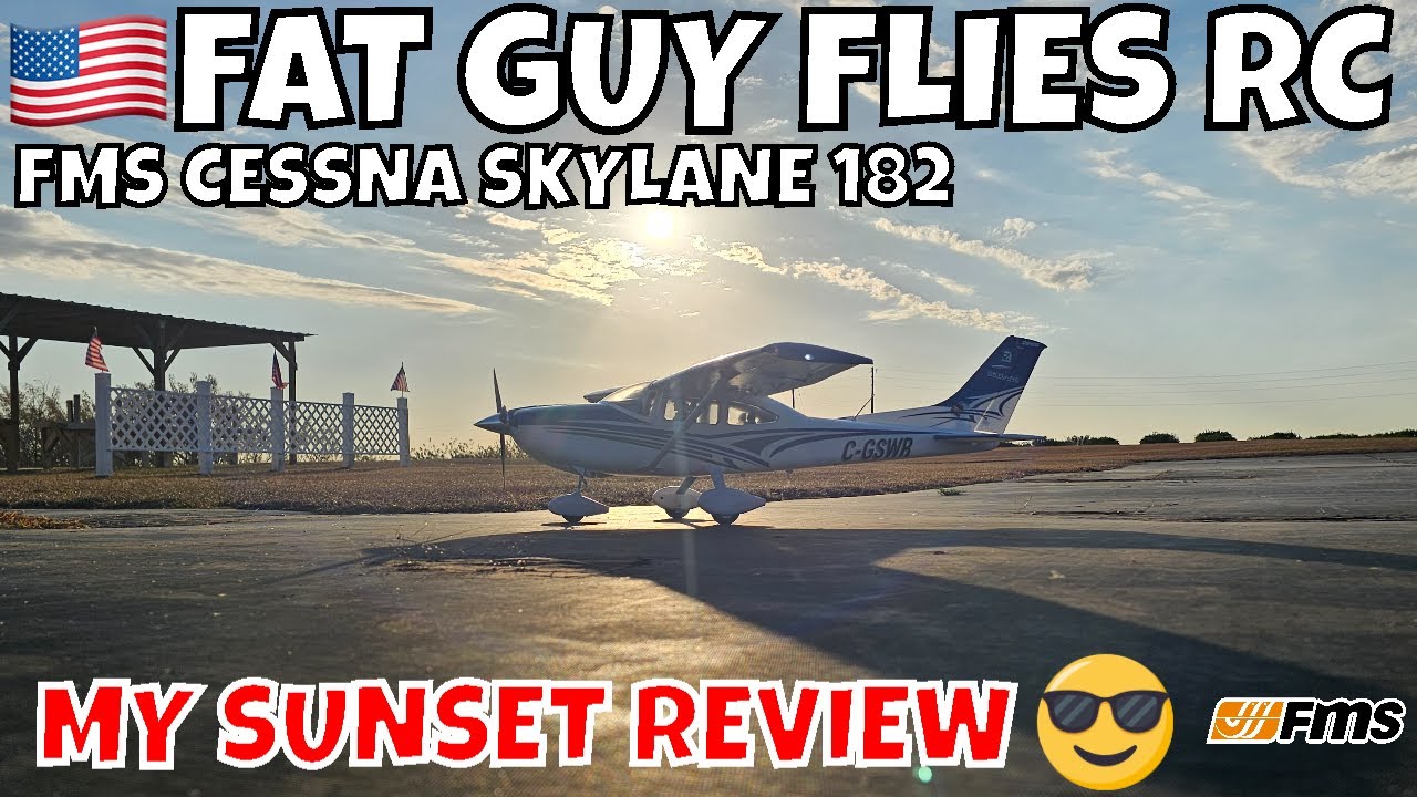 Обзор самолета FMS 1500MM CESSNA SKYLANE 182 SUNSET от FGFRC #авиация #радиоуправляемыемодели