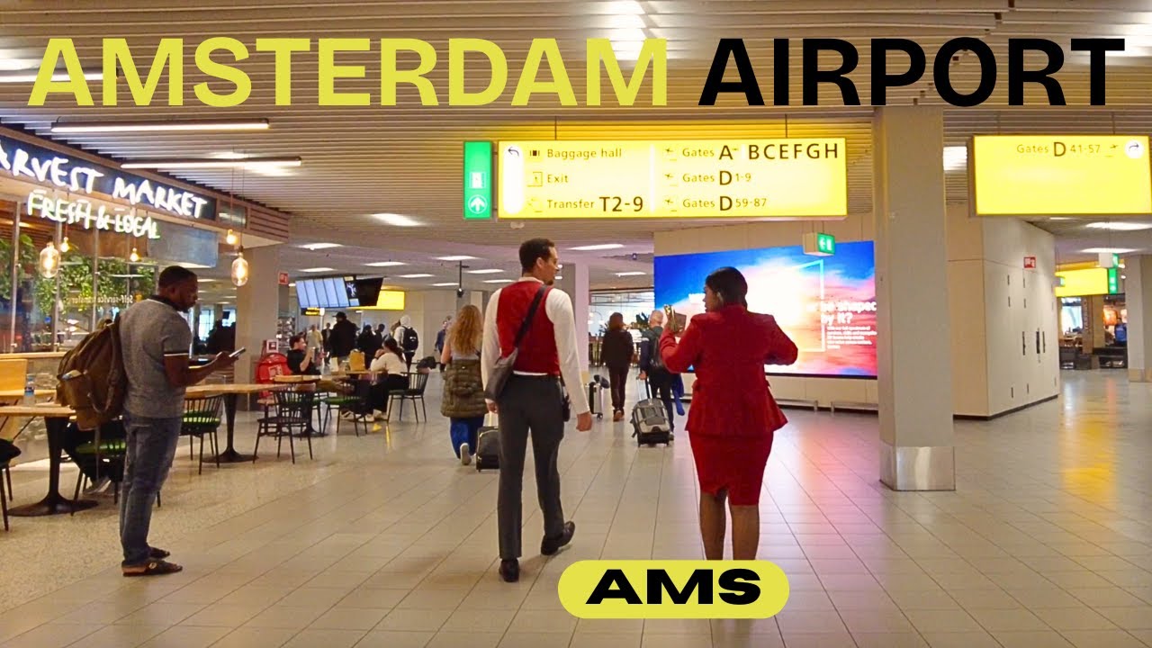 ARRIVING in AMSTERDAM!! Amsterdam Airport Schiphol (AMS)