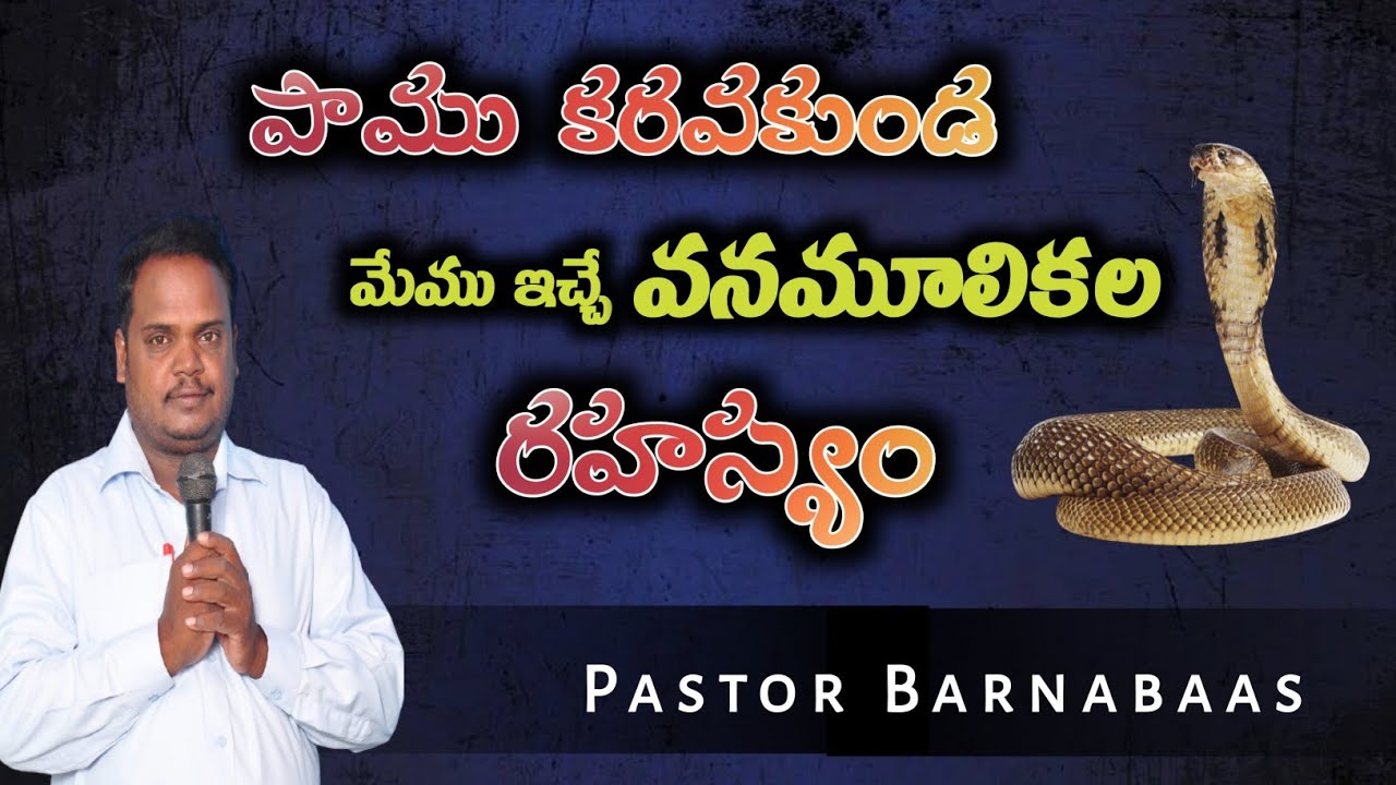 పాము కరవకుండ మేము ఇచ్చే తాయత్తు రహస్యం | Short Message by Pastor Barnabaas | Elisha Eliya