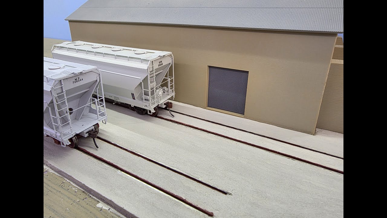How I Buried Railroad Tracks in Concrete - K&W HO Scale Model Railroad How I Do Stuff Series