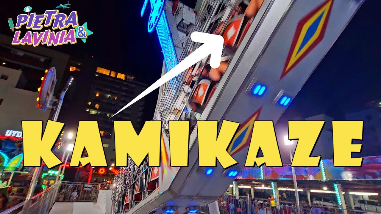 DESAFIO BRINQUEDO KAMIKAZE PARQUE DE DIVERSÕES COM PIETRA E LAVÍNIA