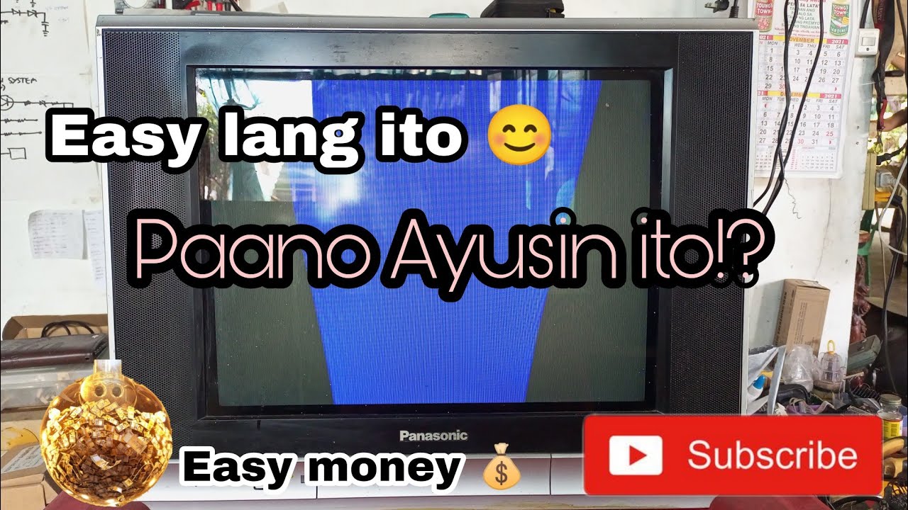 Panasonic CRT tv yoke problem || paano ayusin? madali lang para sa mga newbie tulad ko ☺️