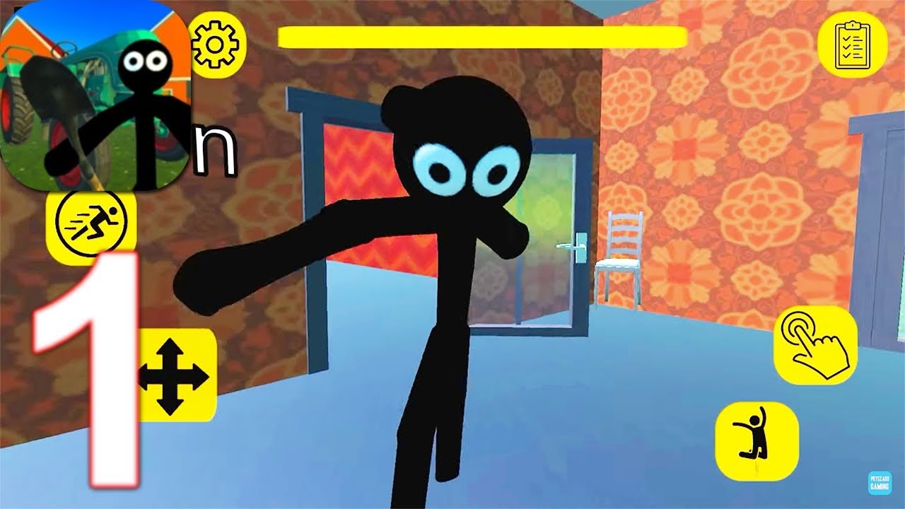 Stickman Escape Farm Neighbor - Gameplay Walkthrough Part 1 Levels 1-4 (Android, iOS)