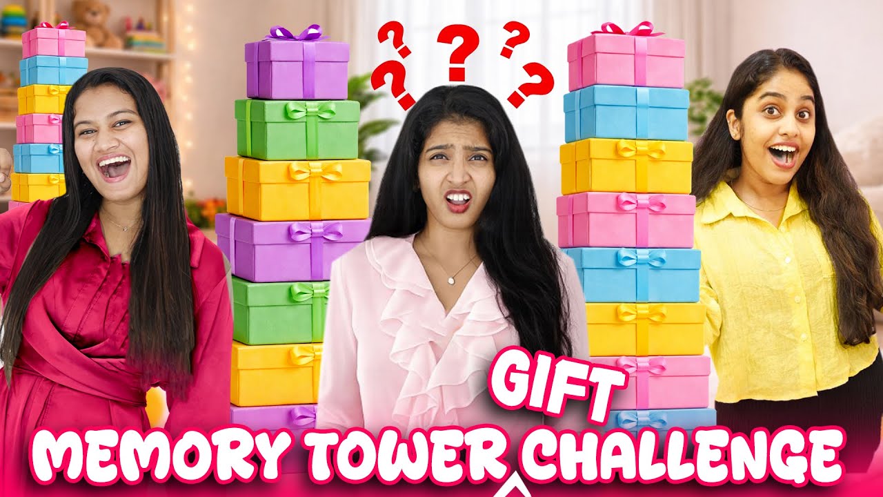 MEMORY TOWER GIFT BOX CHALLENGE 🤩 | വാശിയേറിയ മത്സരം 🔥| PULLOTHI