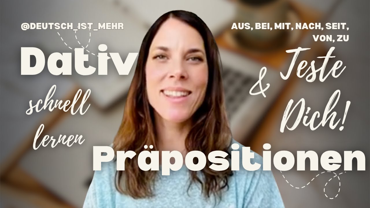 Dativpräpositionen schnell lermen und anwenden/learn and use dative prepositions quickly #fastlearn 
