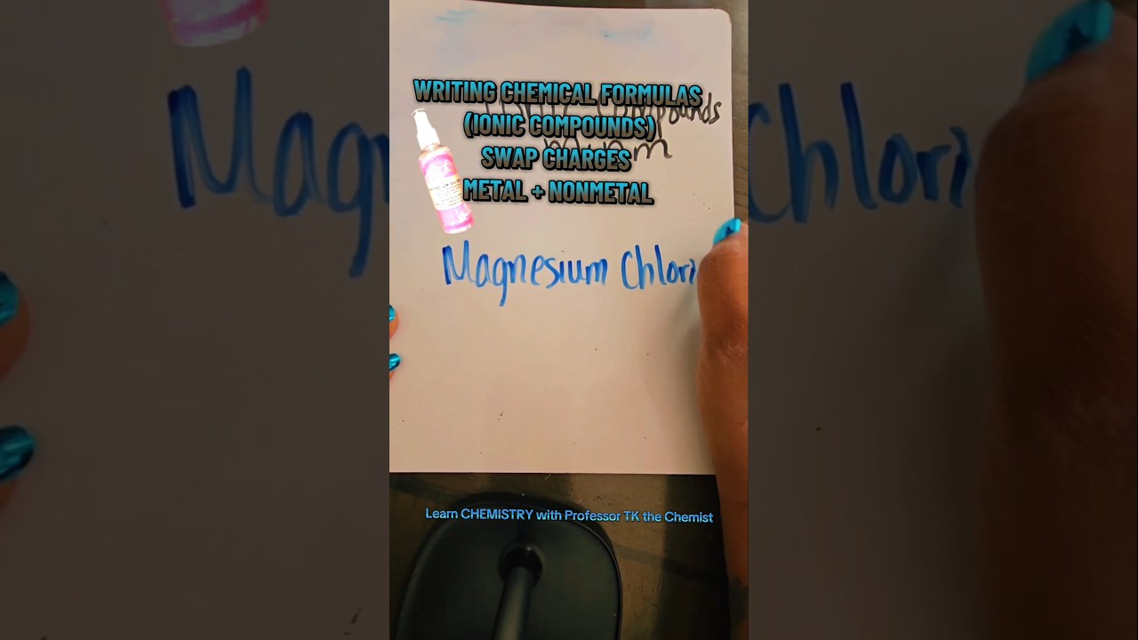 Writing Chemical Formulas #chemistry #chemistrytutorials #howto