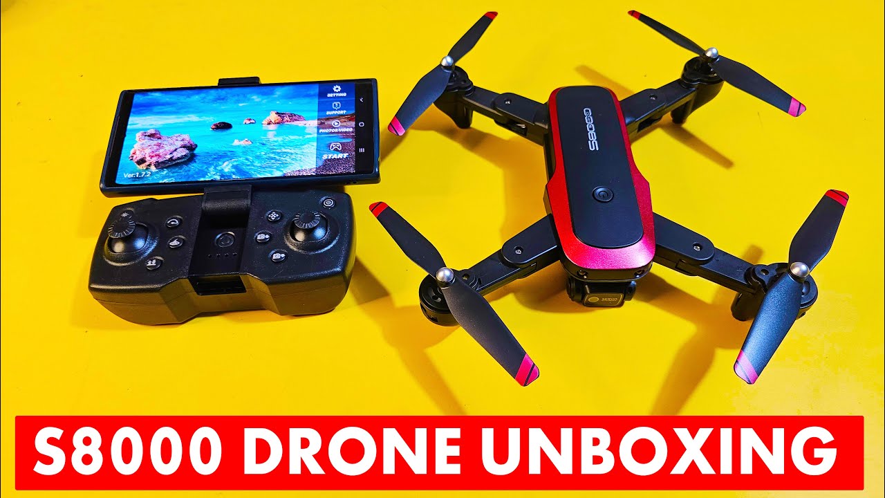 S8000 Drone Camera Unboxing & Flight Test | 4K Dual Camera Drone Review | Best Budget Drone 2025