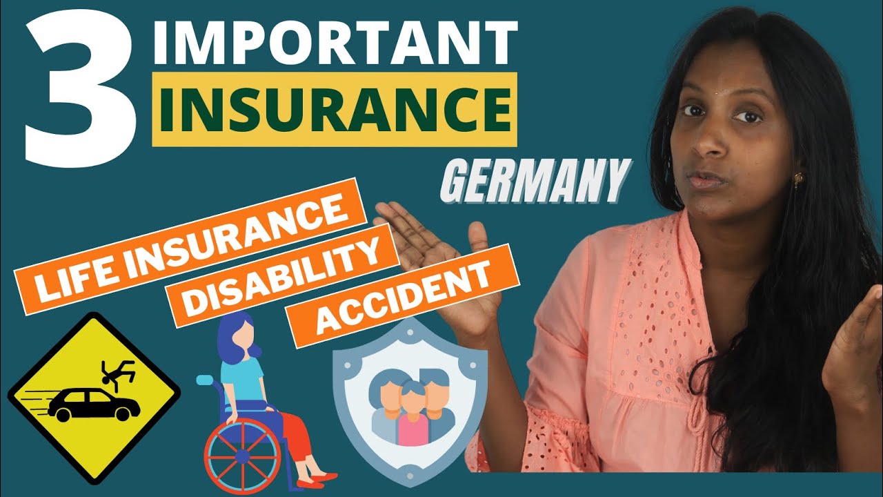 3 Important Insurances in Germany | Life, Accident, Disability Insurance| English | PART 2