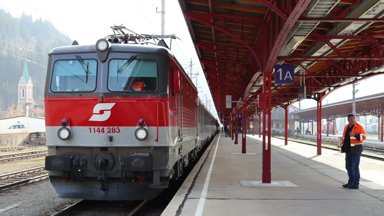 Die vorletzte und letzte Abfahrt vom ÖBB IC 611 und IC 513 in Selzthal