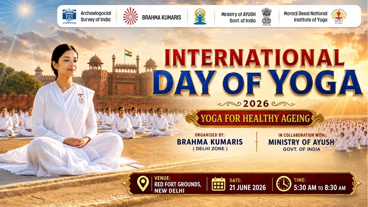 Live : International Day of Yoga I Yoga for Healthy Ageing from Red Fort Grounds Delhi I 21-6-2026