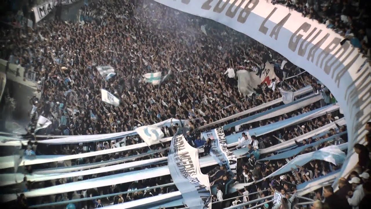 Hinchada Racing club Avellaneda Argentina