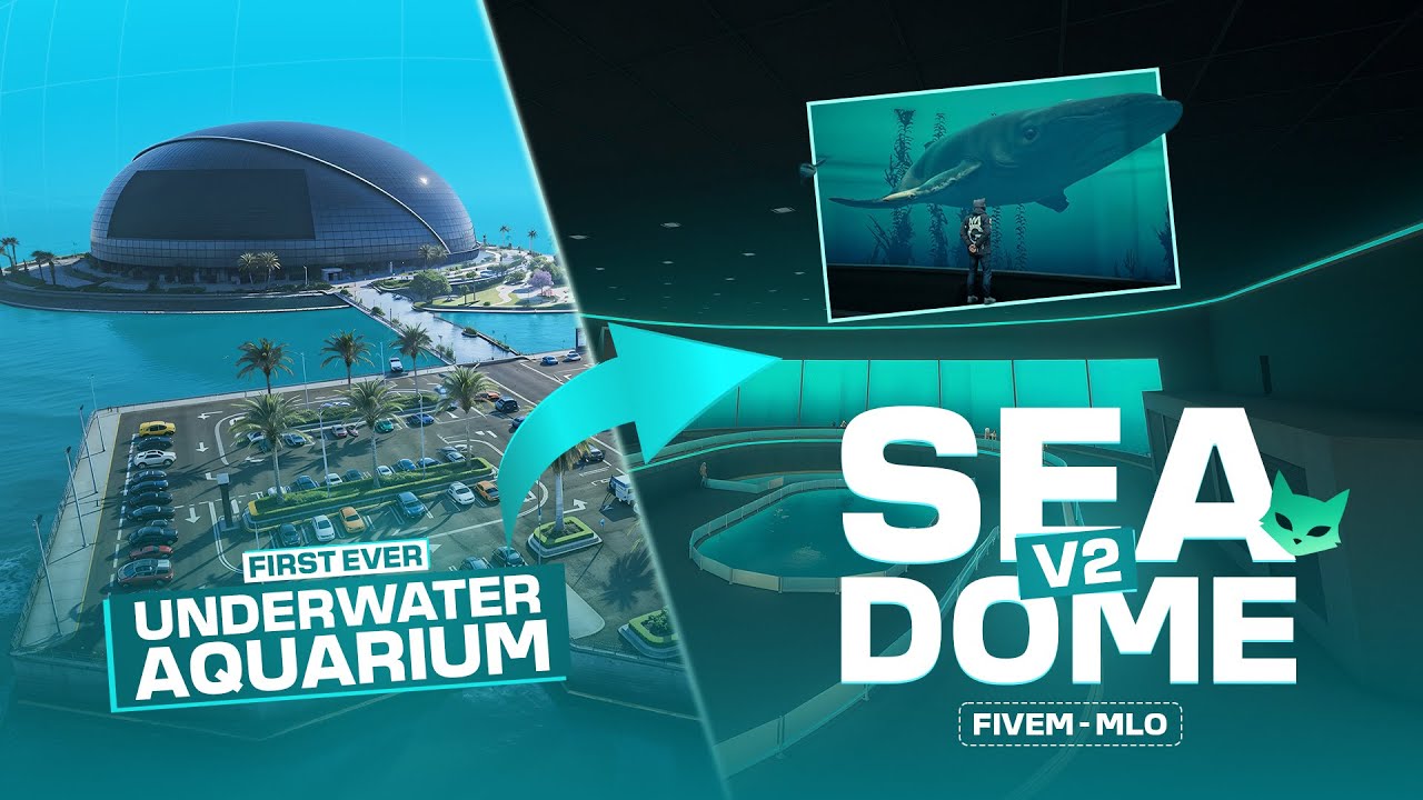 SeaDome MLO V2 – Over-Ocean Dome , UnderWater Aquarium, 360° LED & New Custom Shops | FiveM