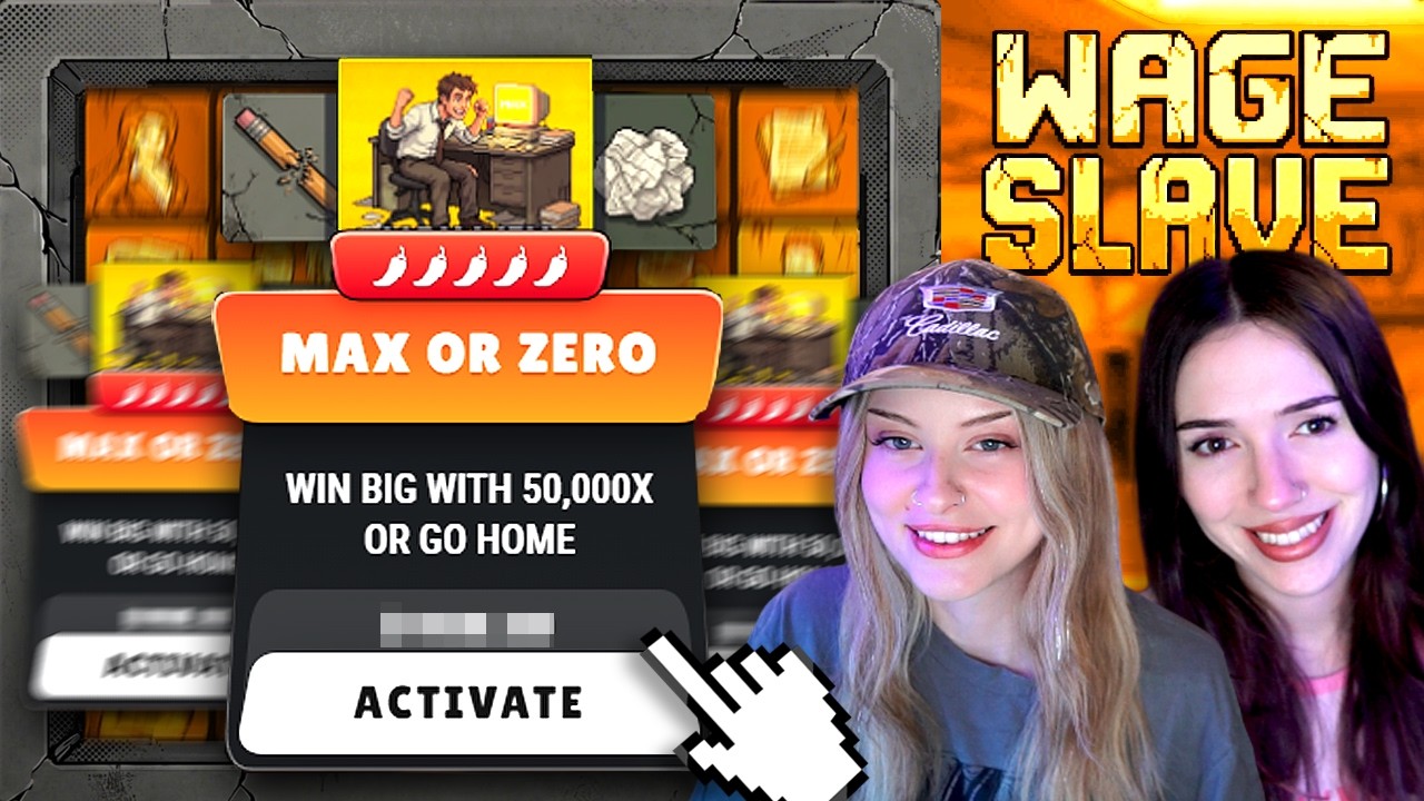 We Did MASSIVE GOD MODE Spins on The New Wage Slave Slot!