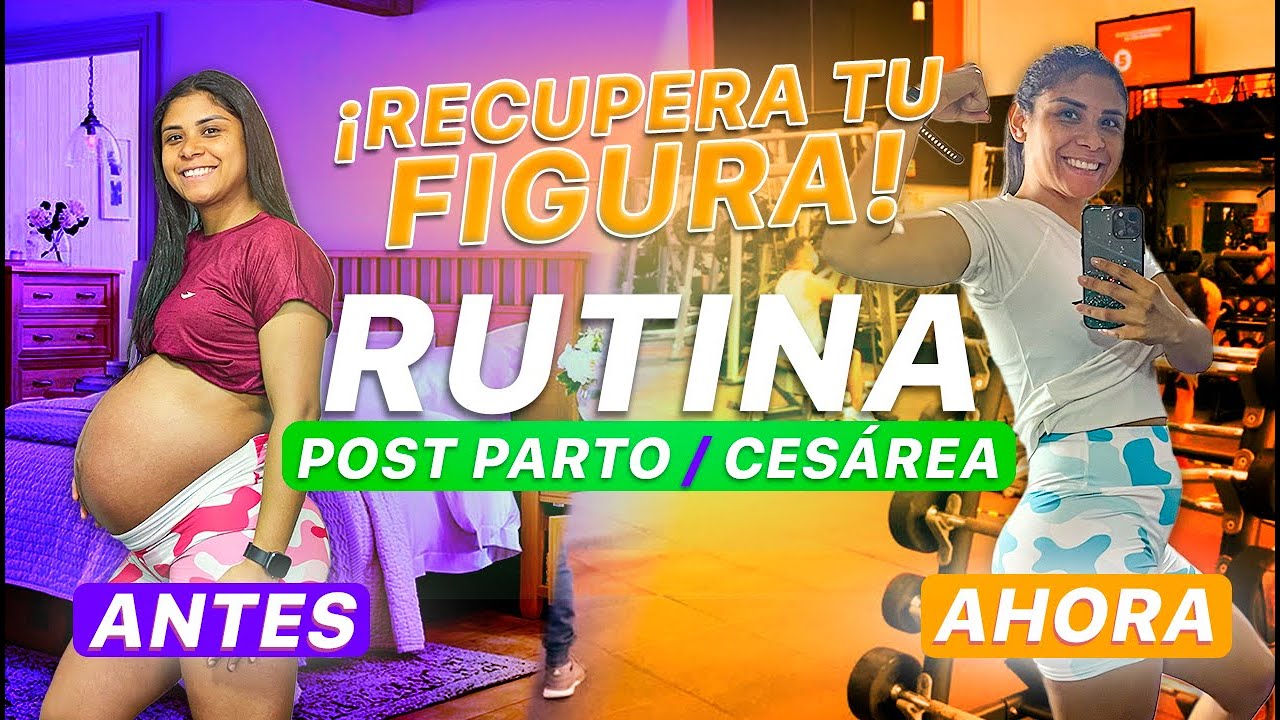RUTINA POST PARTO / CESÁREA 🤩 para RECUPERAR TU FIGURA! 🔥