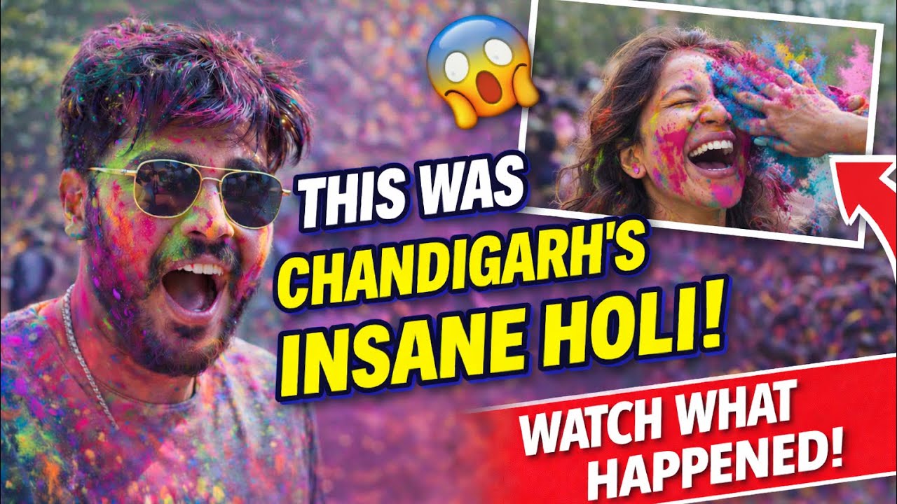 Chandigarh Ki CRAZIEST Holi 2026 😱 | Sector 15 Me Full Pagalpan! | Paras Bhanot