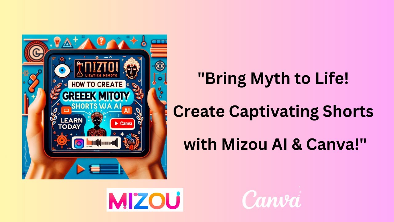 How to Make Greek Mythology Shorts with Mizou AI & Canva