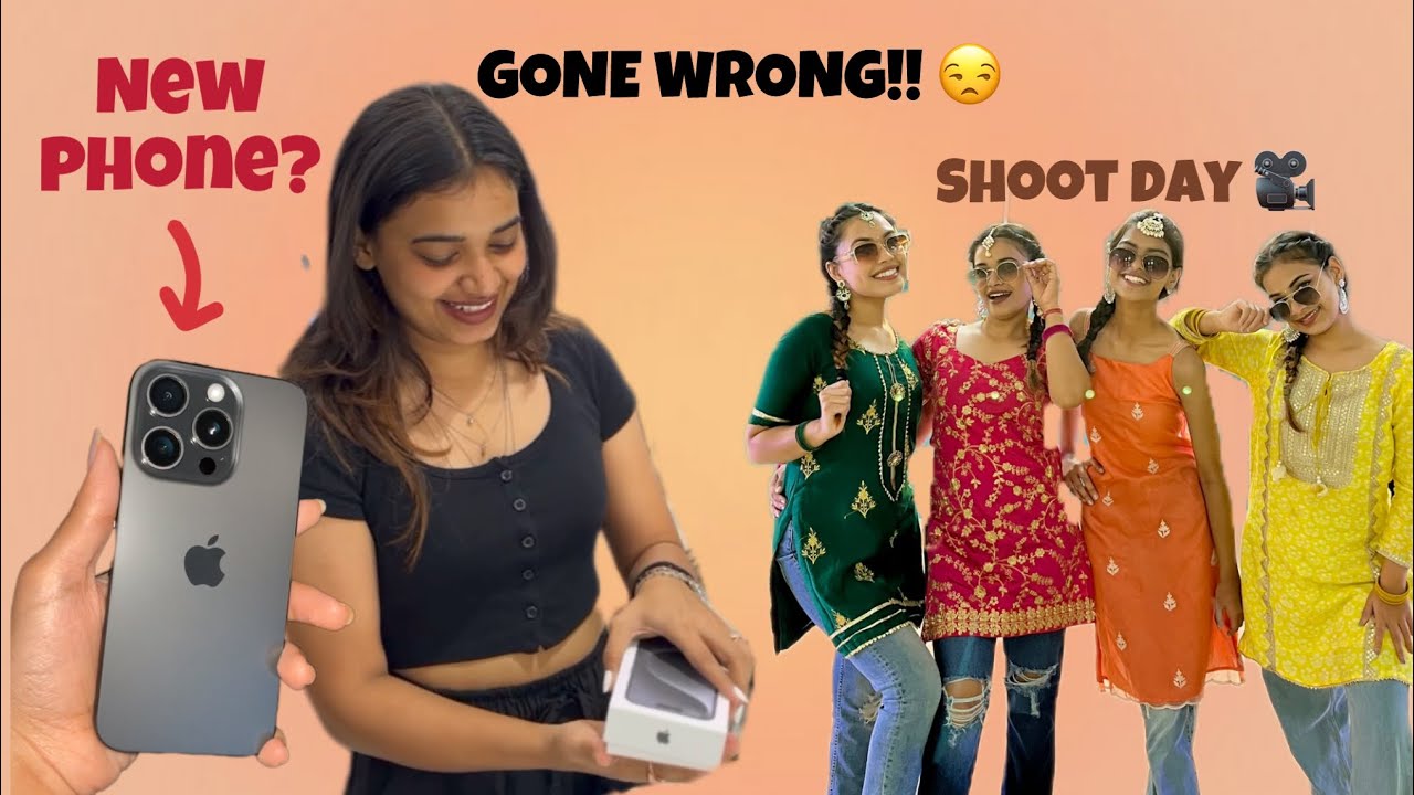 MY SISTER STOLE MY NEW IPHONE 15PRO + SHOOT DAY 🎥 | VLOG | THE SHUKLA SISTERS